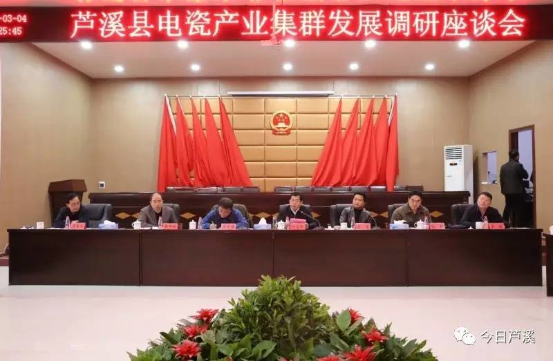 A symposium on the development of electric porcelain industry cluster in luxi county, pingxiang city
